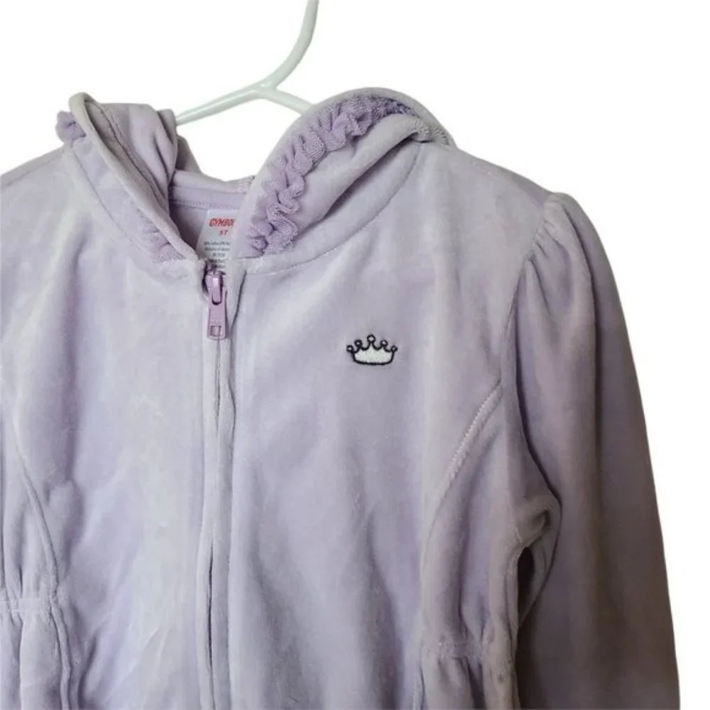 Gymboree Hoodie 5T Girls NWT Velour Tulle Ruffle‎ Dance Team Puple Lavender